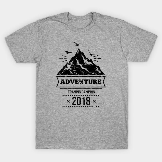 Adventure Camping 2018 T-Shirt by GreekTavern